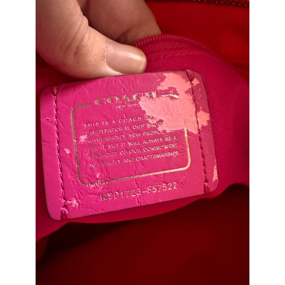 Coach Pink City Tote Zip Bag - Picture 6 of 8